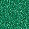 Miyuki 11 Round Seed Bead, 11-646, Dyed Dk Mint Green Silver Lined Alabaster, 13 grams